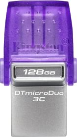 Kingston DataTraveler MicroDuo 3C 128GB USB 3.2 Gen 1 Flash Drive