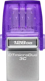 Kingston DataTraveler MicroDuo 3C 128GB USB 3.2 Gen 1 Flash Drive