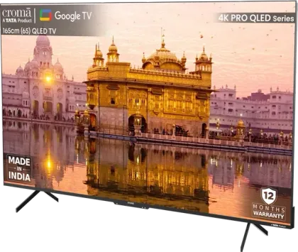 Croma CREL065UGC024602 65 inch Ultra HD 4K Smart QLED TV