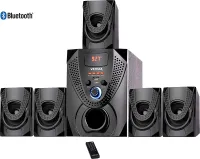 Vemax Luxe 5.1 Bluetooth Multimedia Speaker Home Theater System with FM, USB, AUX (Black & Orange)