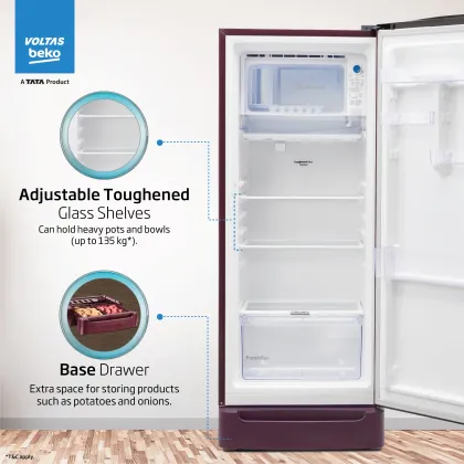Voltas Beko RDC240C 208 L 3 Star Single Door Refrigerator