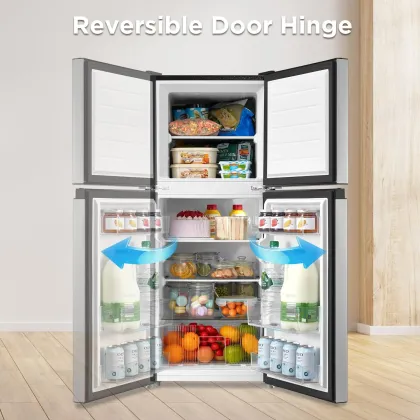 Midea MERM45S3AST 4.5 Cu Ft Double Door Refrigerator