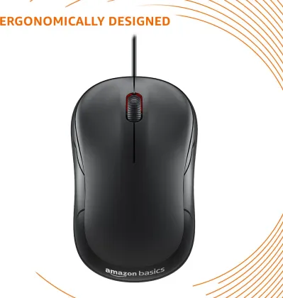 AmazonBasics ‎ABIM05 Wired Optical Mouse - image 4