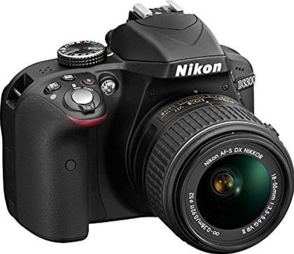 Nikon D3300 24.2MP Digital SLR (AF-S 18-55mm VR Kit Lens II + AF-S 55-200mm VR Kit Lens)