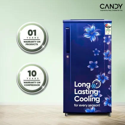 Candy CSD1952MS 185 L 2 Star Single Door Refrigerator
