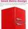 Frigidaire EFR786-RED 7.5 Cu Ft Double Door Refrigerator