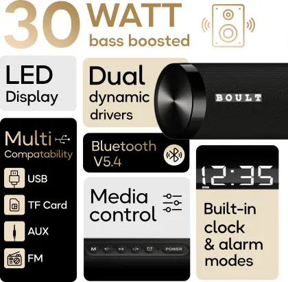 Boult Bassbox X30 30W Bluetooth Soundbar
