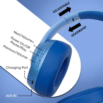 Zebronics Zeb-Dynamic Wireless Headphones