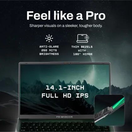 Primebook 2 Pro 2025 Laptop (MediaTek Helio G99/ 8GB/ 128GB UFS / PrimeOS 3.0)