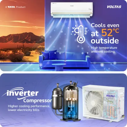 Voltas 183INV Vertis Regent Magnum 1.5 Ton 3 Star 2026 Inverter Split AC