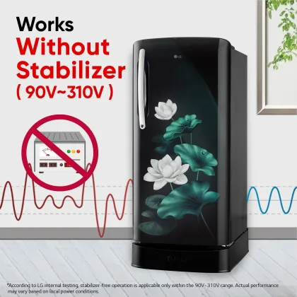 LG GLD2156ZHEL 201 L 5 Star Single Door Refrigerator
