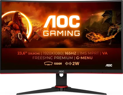 AOC C24G2AE/BK 23.6 inch Full HD Curved Gaming Monitor