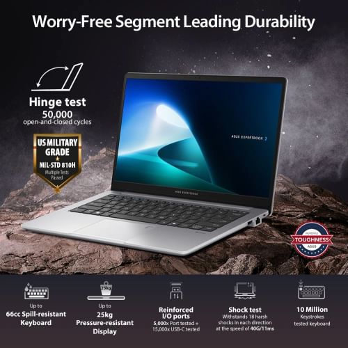 Asus Expertbook P1 14 P1403CVA-S61821WS Laptop (Intel Core 3 100U/ 8GB/ 512GB/ Win11)