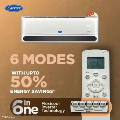 Carrier CAI19IN3R36F0 1.5 Ton 3 Star Inverter Split AC