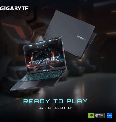 Gigabyte G6 KF-H3IN893KH Gaming Laptop (13th Gen Core i7/ 16GB RAM/ 512GB SSD/ Win 11/ 8GB Graphics)