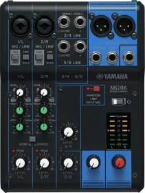 Yamaha MG06 6-Channel Analog Mixer