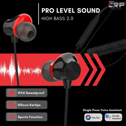 SUPER CRP CR BT-432 Ultra Wireless Neckband