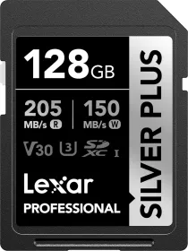 Lexar Professional Silver Plus 128GB SDXC UHS-I Memory Card