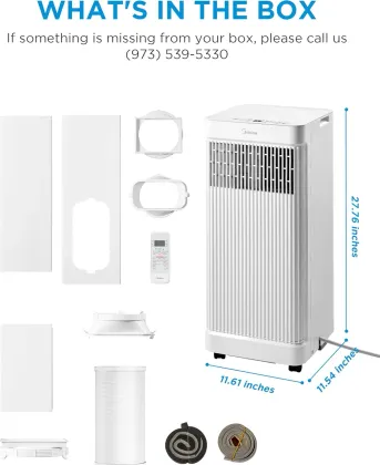 Midea ‎MAP07S1AWT-A 10000 BTU 115V Portable AC