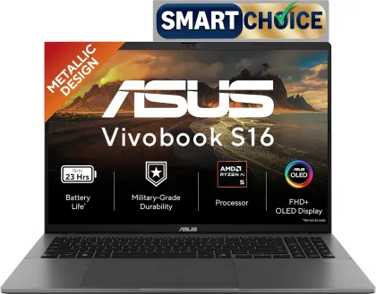 Asus Vivobook S16 (2026) M3607KA-SH149WS AI Laptop (AMD Ryzen AI 5 330/ 16GB/ 512GB SSD/ Win11)