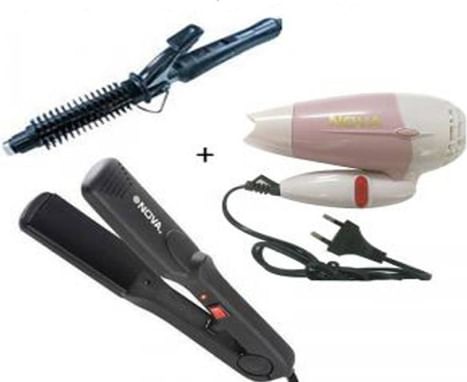 Nova Hair Dryer Curler Straightener Combo Offer Smartprix Nova Hair Dryer Curler Straightener Combo Offer