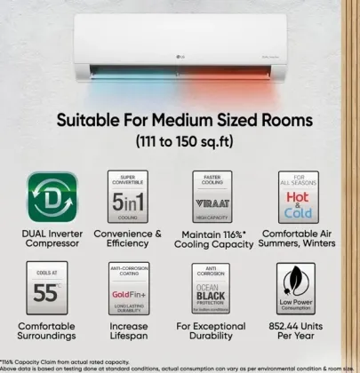 LG US-H18VNXE 1.5 Ton 3 Star 2025 Inverter Split AC