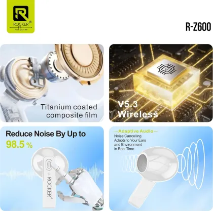 Rocker R-Z600 True Wireless Earbuds