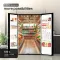 Godrej RS EONVELVET 580C RID GL BK 540 L Side by Side Door Refrigerator