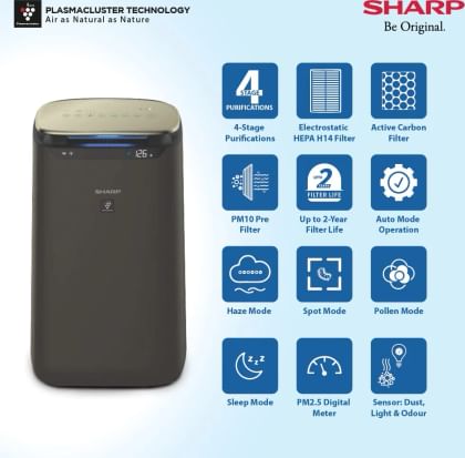 Sharp FP-J80M-H Portable Room Air Purifier