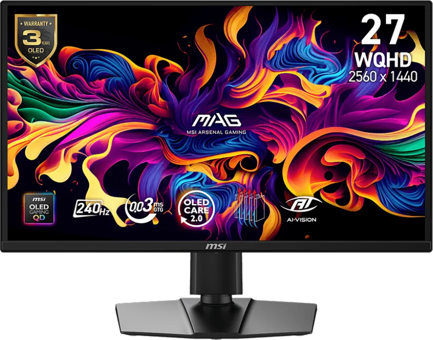 MSI MAG 272QP QD-OLED X24 27 inch Quad HD Gaming Monitor - Price