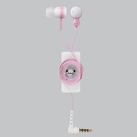 Elecom Elecom Earphone With Mic Retractable Cable & Shirt Clip Wired Headphones (Mix-1, Over the Head)