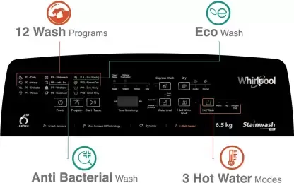 Whirlpool Stainwash Pro H 6.5 kg Fully Automatic Top Load Washing Machine