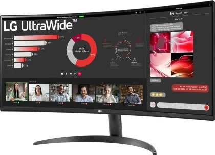 LG UltraWide 34WR50QK-B 34 inch WQHD Curved Monitor