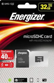 Energizer 32GB Class 10 MicroSD Memory Card