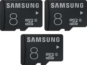Samsung MicroSD Card 8GB Class 6 (Pack of 3)