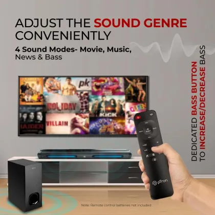 pTron Jazz Pro X1 240W Bluetooth Soundbar