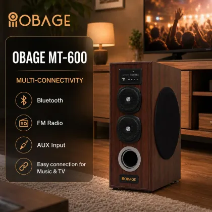 OBAGE MT-600 80W Single Tower Speaker