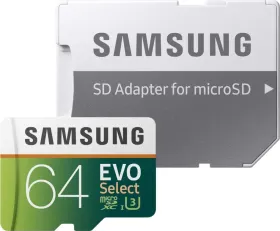 Samsung Evo Select 64GB Micro SDXC UHS-I Memory Card
