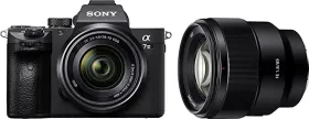 Sony a7 III 24.2MP Mirrorless DSLR Camera with 28-70mm F/3.5-5.6 OSS Lens & 85mm F/1.8 Prime Lens