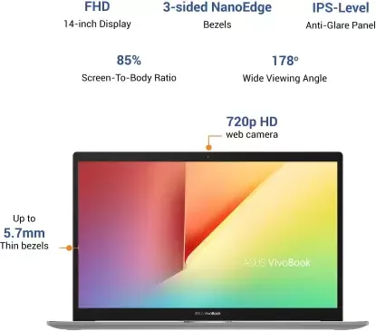 Asus S433FL-EB200TS Laptop (10th Gen Core i7/ 8GB/ 512GB SSD/ Win10 Home/ 2GB Graph)