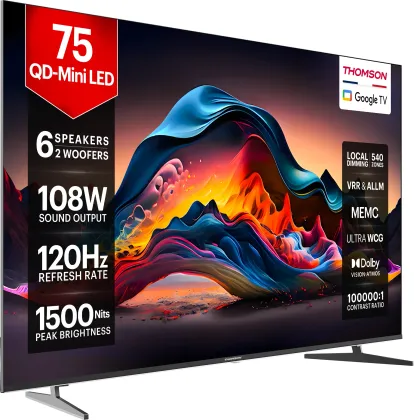 Thomson Masterclass Series 75 inch Ultra HD 4K Smart Mini LED TV (TH75QDMini1022)