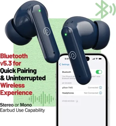 pTron Basspods Sync True Wireless Earbuds