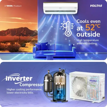 Voltas 185INV Vertis Elite Gold 1.5 Ton 5 Star 2026 Inverter Split AC