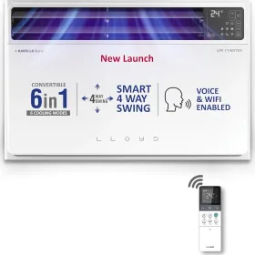 Lloyd GLW18V5FWTBR 1.5 Ton 5 Star 2025 Inverter Window AC