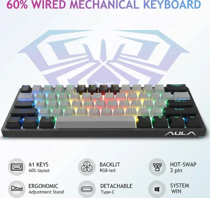 Aula F3261 Wired Mechanical Gaming Keyboard - image 4
