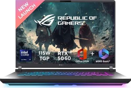 Asus ROG Strix G16 G615LM-S5128WS Gaming Laptop (Intel Core Ultra 9 275HX / 16GB/ 1TB SSD/ Win11/ 8GB RTX 5060 Graphics)