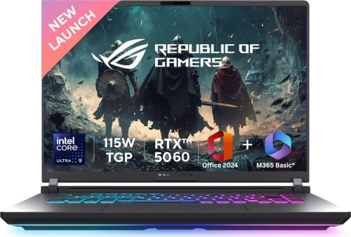 Asus ROG Strix G16 G615LM-S5128WS Gaming Laptop (Intel Core Ultra 9 275HX / 16GB/ 1TB SSD/ Win11/ 8GB RTX 5060 Graphics)