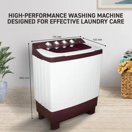 Amstrad AMWS65PW 6.5 kg Semi Automatic Washing Machine