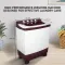 Amstrad AMWS65PW 6.5 kg Semi Automatic Washing Machine