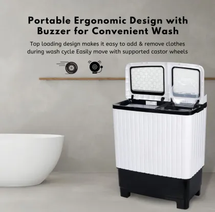 Inno-Q IQ-78ITurbo-G 7.8 Kg Semi Automatic Washing Machine